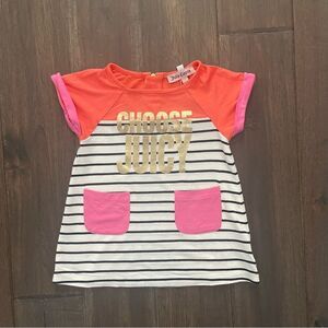 Juicy Couture Baby Choose Juicy Striped T-Shirt 6-12 mos